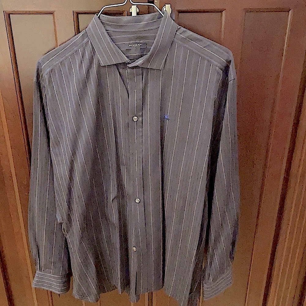 BURBERRY authentic Vintage Men’s long sleeve dress shirt